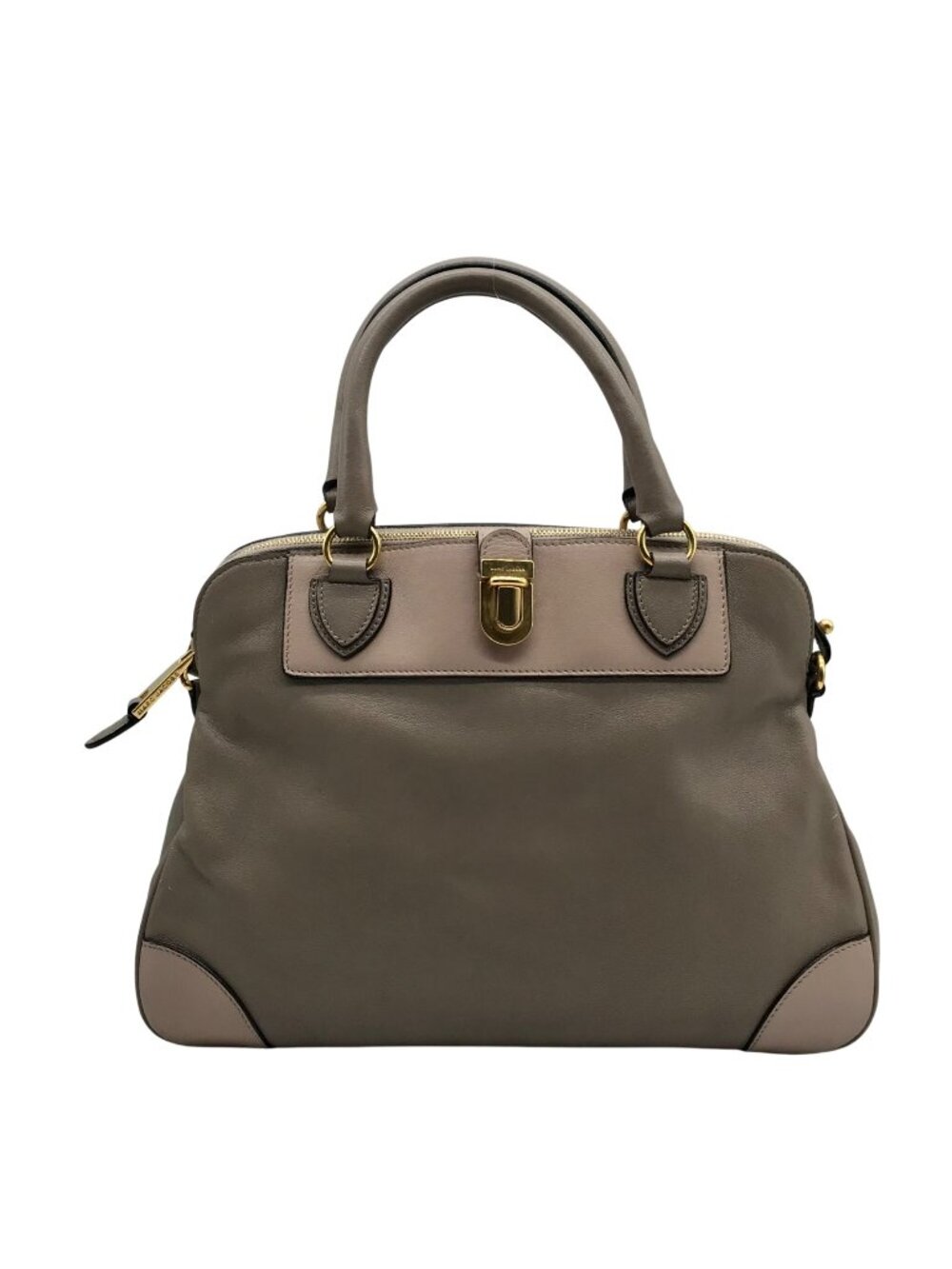 Marc Jacobs Gray Leather Manhattan Whitney Convertible Satchel Bag